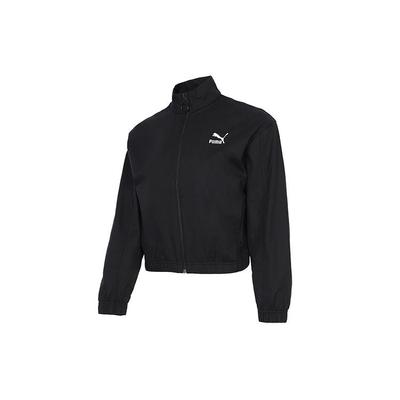 Casual Loose-Fit Woven Windbreaker Women Jackets Black 532637-01