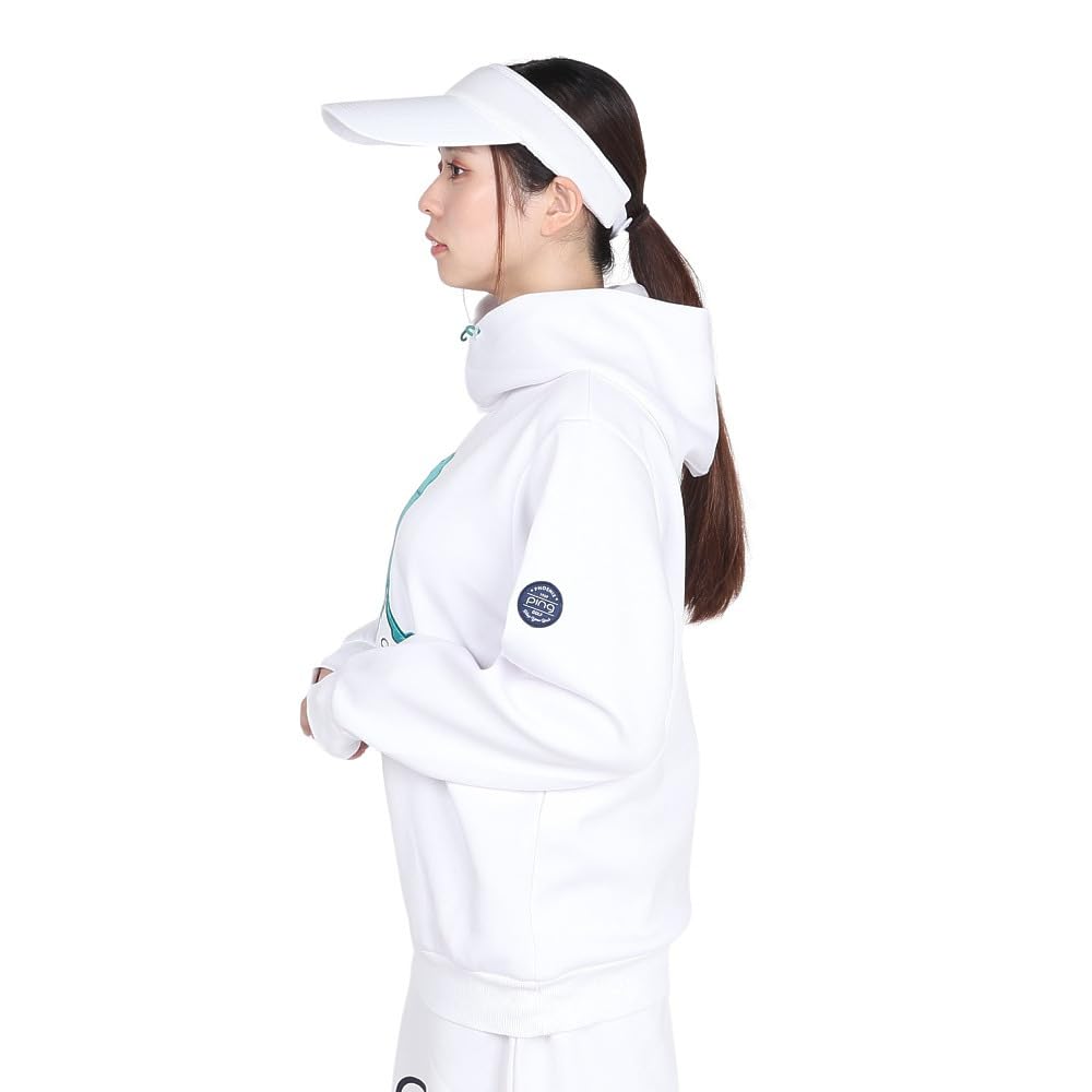 Sweatshirt Hoodie Golf LL [Ping Apparel] Women's (Stretch, Mr.Ping) / / 622-4262904 030_White