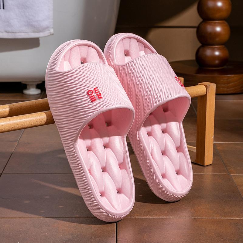 Summer water leakage cool slippers women quick drying non-slip bathroom bath home slippers men wear sandals outside