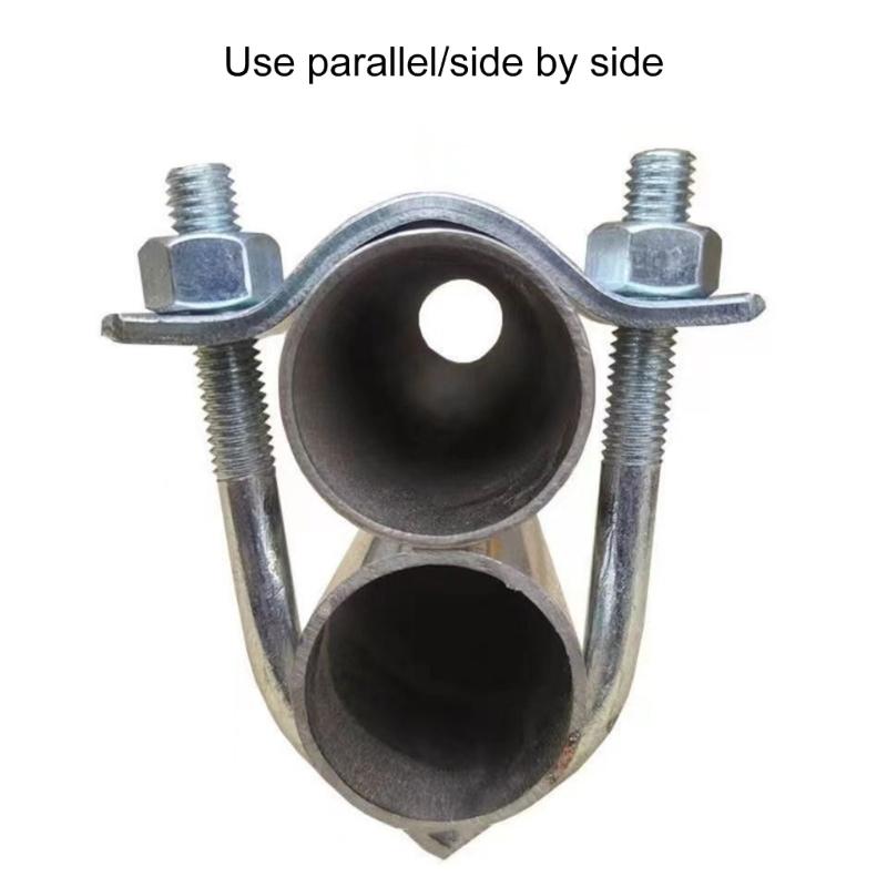 10 ks Křížové potrubní svorky Kovová ocelová křížová přezka na trubky Konektory svorek pro skleníky farmářské školky