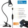 Clip-On Desk Lamp Portable LED Desk Lamp Desktop Book Lamp Timed Stepless Dimming USB Plug in Eye Protection Reading Study Lamp