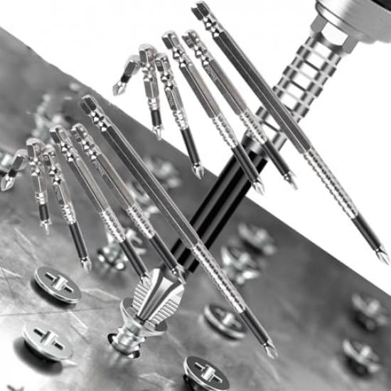 High Magnetic Screwdriver Drill Bit Set,Relaxrich Strong Magnetic Drill Bits For Metal,Lifesparking Anti-Slip Electric Durability Screwdriver Set 25