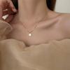 Choker cu lanț de lux coreean ușor pătrat, colier cu pandantiv pentru femei, petrecere, nuntă, bijuterii, accesorii pentru guler