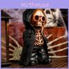 New Halloween Skeleton Decoration Standing Figure Creative Scary Mask Resin Craft