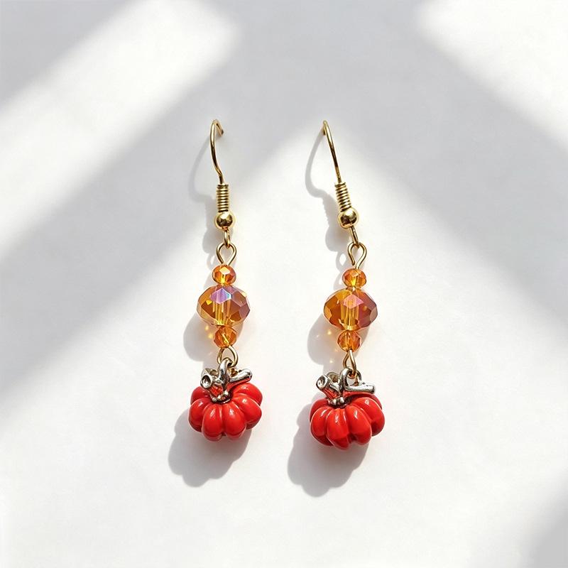 European Halloween Earring Set: Spider, Skull, Pumpkin Styles for a Festive Atmosphere