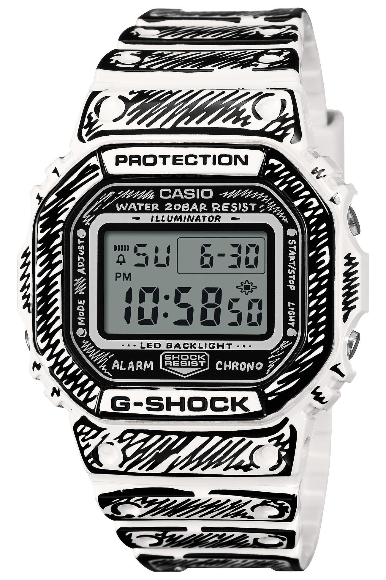 

Часы Vides Модель для коллаборации Белые [Casio] G-Shock Joshua DW-5600JV-7JR Мужские белый