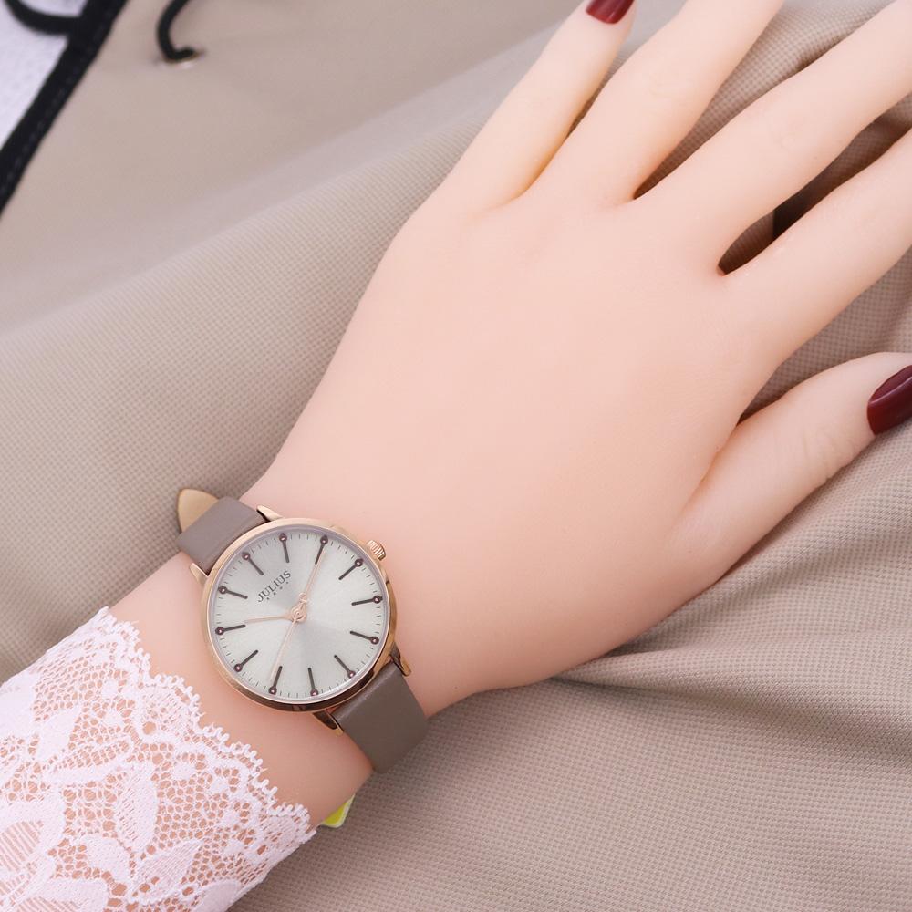 Classic Julius Women's Watch Japan Quartz Hours Fashion Clock Leather Bracelet Girl's Birthday Valentine Gift No Box