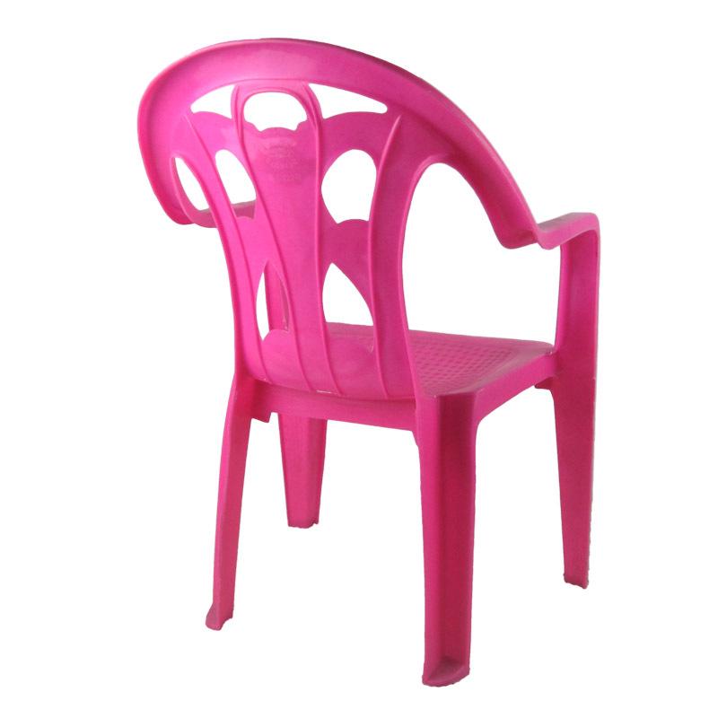 Medium Plastic Armchair: Children's Backrest Chair for Home, Study, Outdoor, or Food Stall; Also Suitable for Adults.