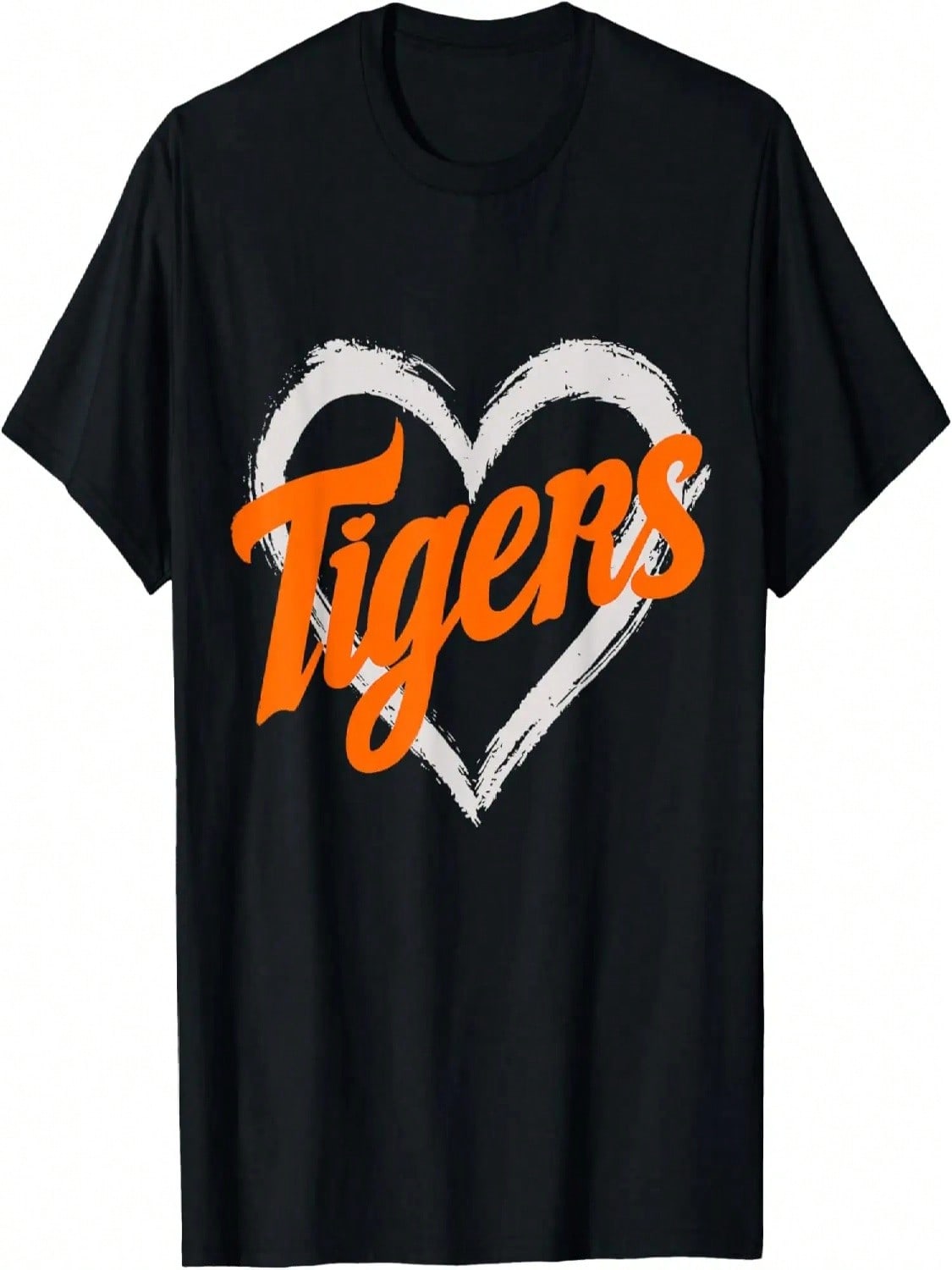 Vintage Tigers Heart Throwback Retro T-Shirt S