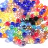 50-200pcs Faceted Crystal Beads 3/4/6/8/10mm Transparent Mixed Color Glass Loose Beads For Jewelry Making DIY Bracelets Necklace