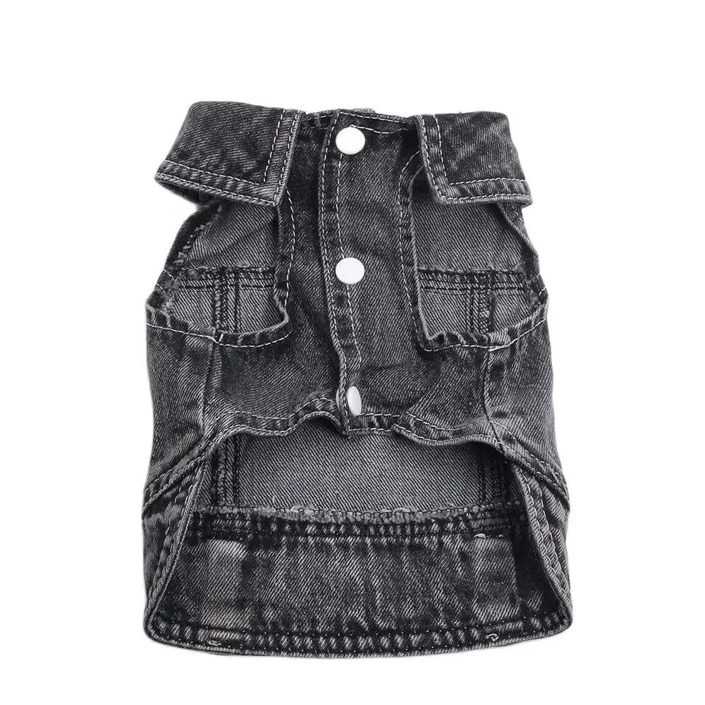 Pets Dogs Jeans Coat Jacket Towable Denim Vest Cat Puppy Spring/Autumn Clothes Apparel dog coat