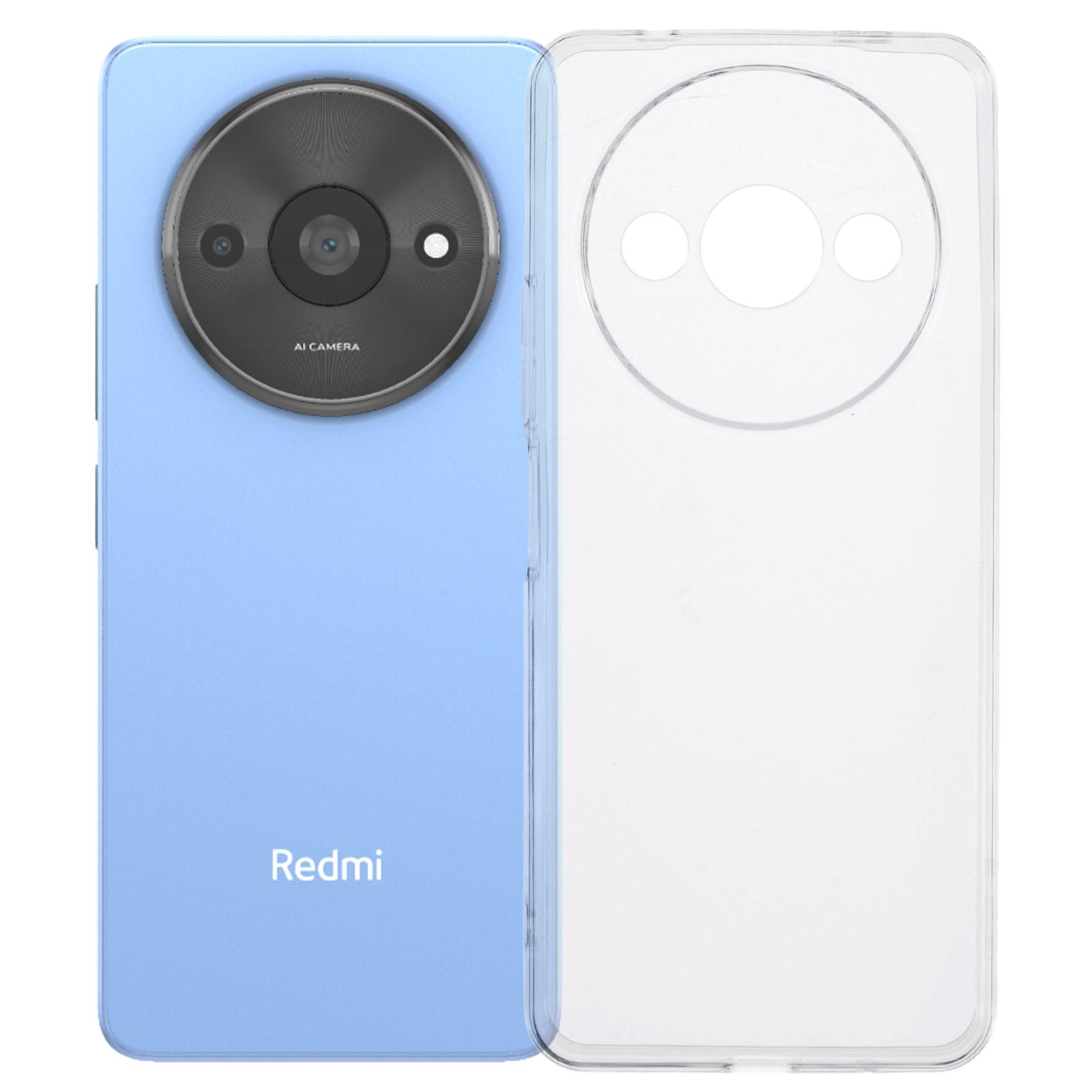 

For Xiaomi Poco C61 4G/Redmi A3 4G Shockproof Case 1.5mm Thickness Clear TPU Phone Cover Style A