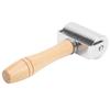Läder Press Kantrulle DIY Läderhantverk Trähandtag Kantrullningsverktyg SilverM 60mm   2.36in