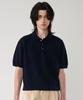 UNTAPPED STUDIO [2Pack] Washable Cool Cotton Short Sleeve Collared Knit 4 Colors (Type A)