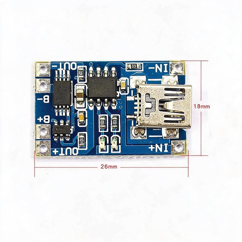 1A Lithium Battery Charger Pcb Module Multiple Interfaces Stable Charging Efficiency For Diy Projects And Small Device Repairs