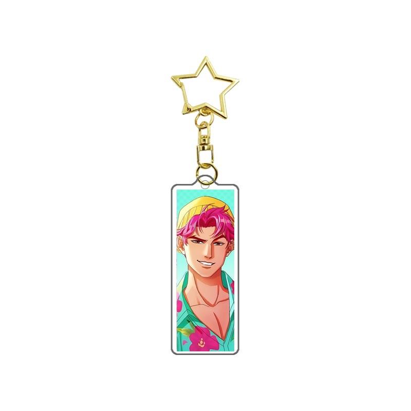 Demon Hunters Huntrix Kpop Saja Boys Acrylic Keychains Jewelry Rumi Zoey Jinu Mira Acrylic Pendant Keyring Decoration Fans Gifts