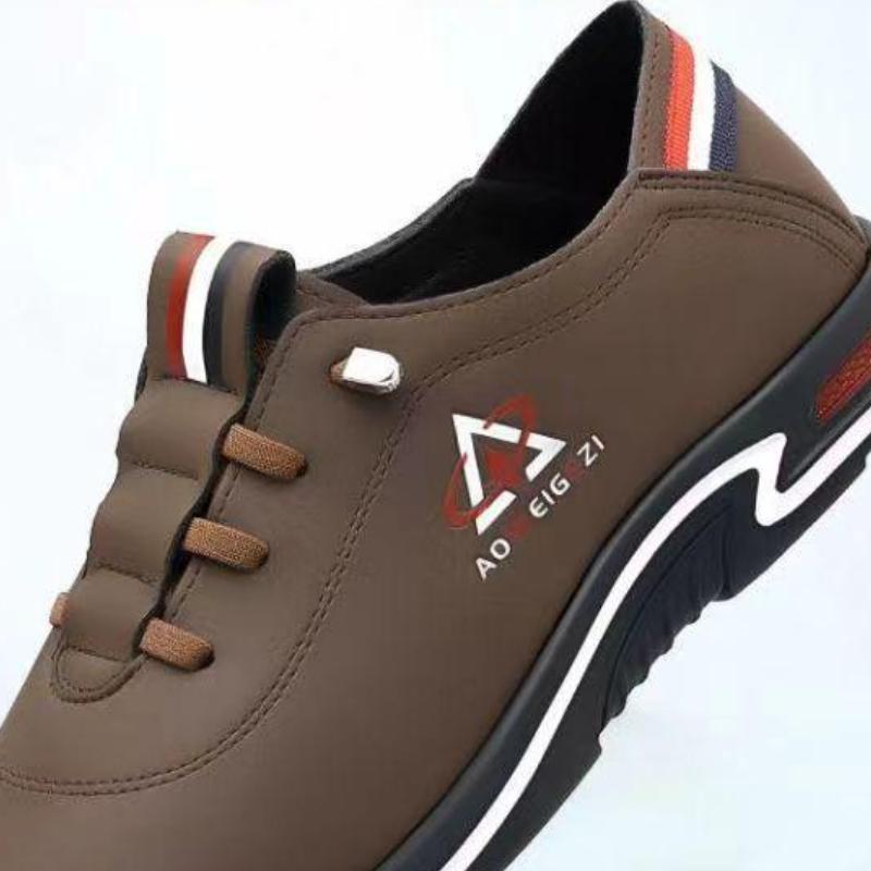 Men's Versatile Casual Shoes Soft Bottom Lightweight Anti-slip Comfortable Fit Round Toe Rubber Outsole Non-slip Leisure Footwea