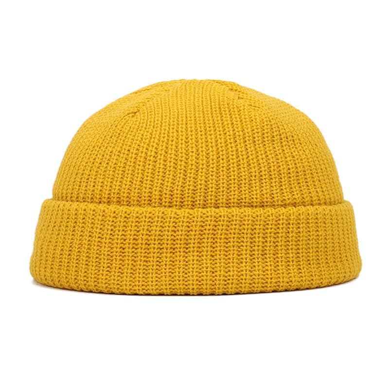 

[RUNQIU] knit hat men s winter short watch cap snowboarding hat knit hat beanie hat knit watch Shallow cold weather hat acrylic plain soft warm