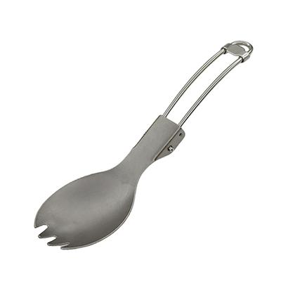 Folding Fork Spork Spoon Flatware, Easy To Clean Spork Fork Outdoor Camping Cutlery Suitable for Home, Offices, School