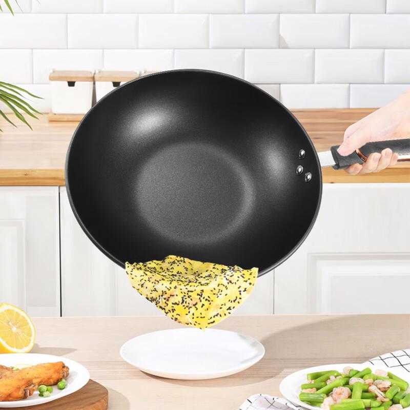 Kangbachen 32cm Five Blessings Non-stick Wok with Lid