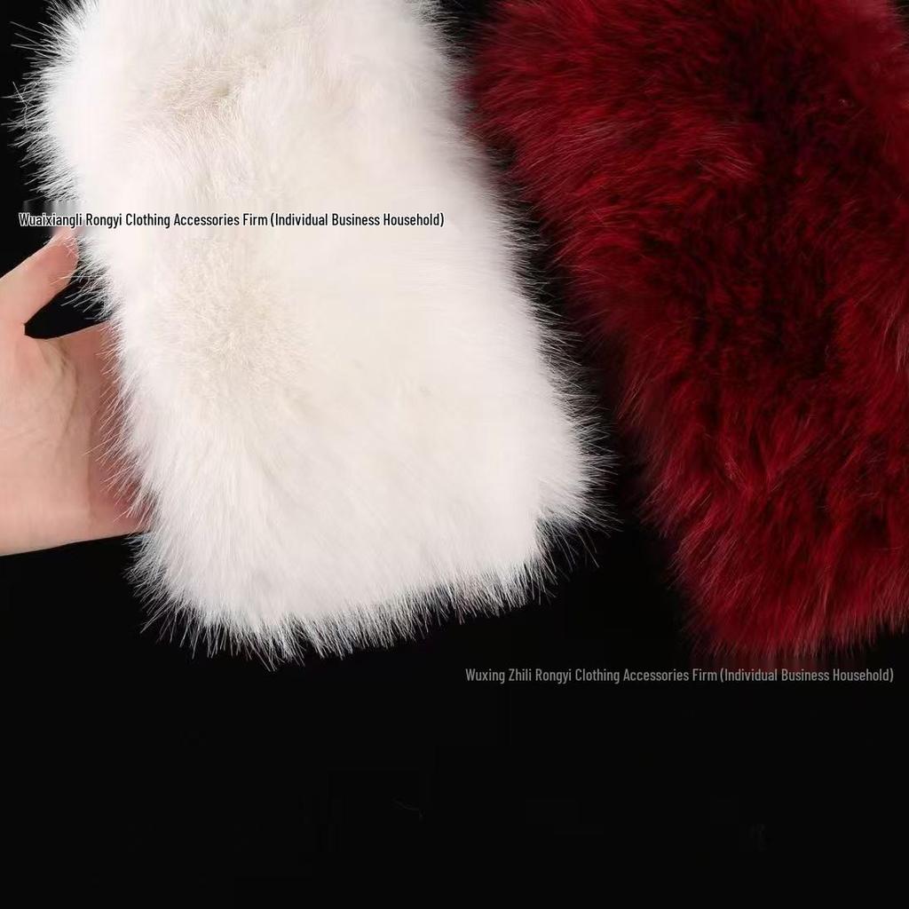 Detachable Imitation Fox Fur Cuffs - Universal Sleevelets for Overcoats & Cheongsams - New Chinese Style, All Colors