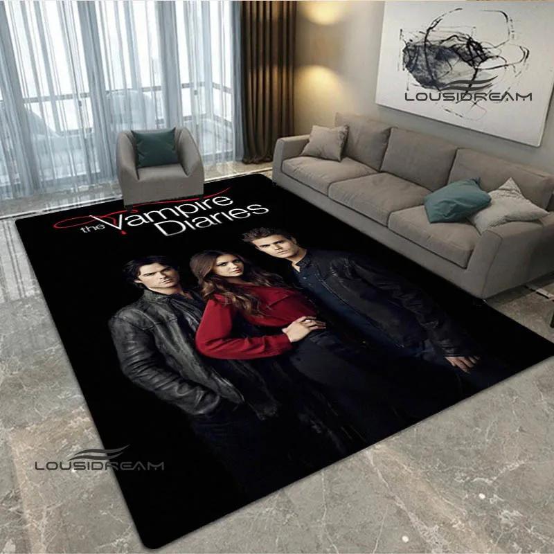 The Vampire Diaries Damon salvatore print carpet Yoga mat area rug room decor door mat Non -slip carpet kawaii rug Birthday Gift