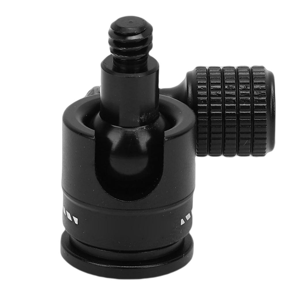 Ball Head Aluminum Alloy 360 degrees Rotating Ball Head with 1 4 Threaded Port for Camping Equipment