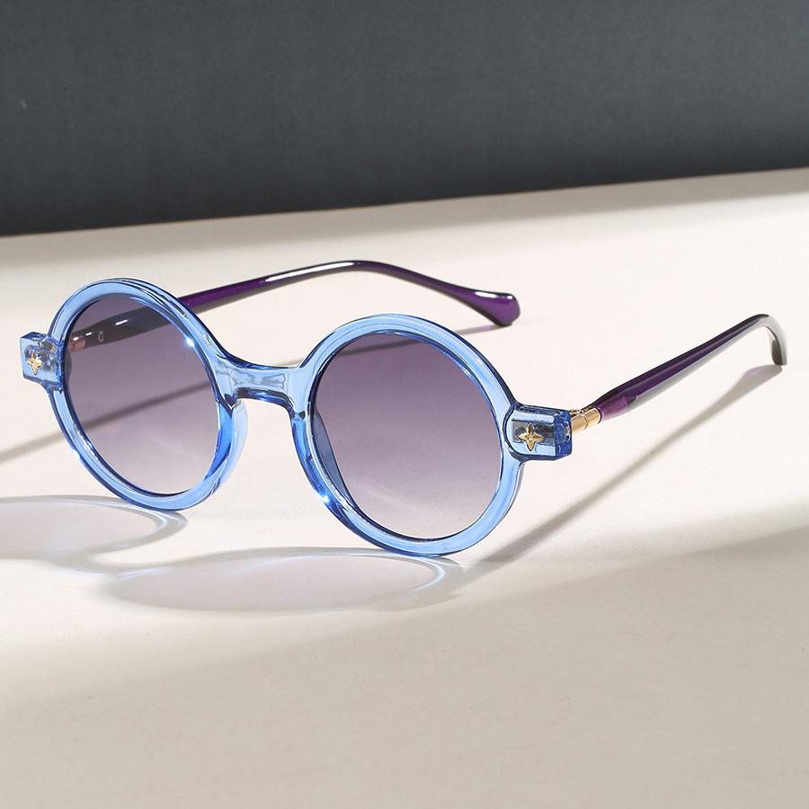 New Fashion Retro Oversized Round Sunglasses Men's and Women's Brand Retro Sunglasses Trend