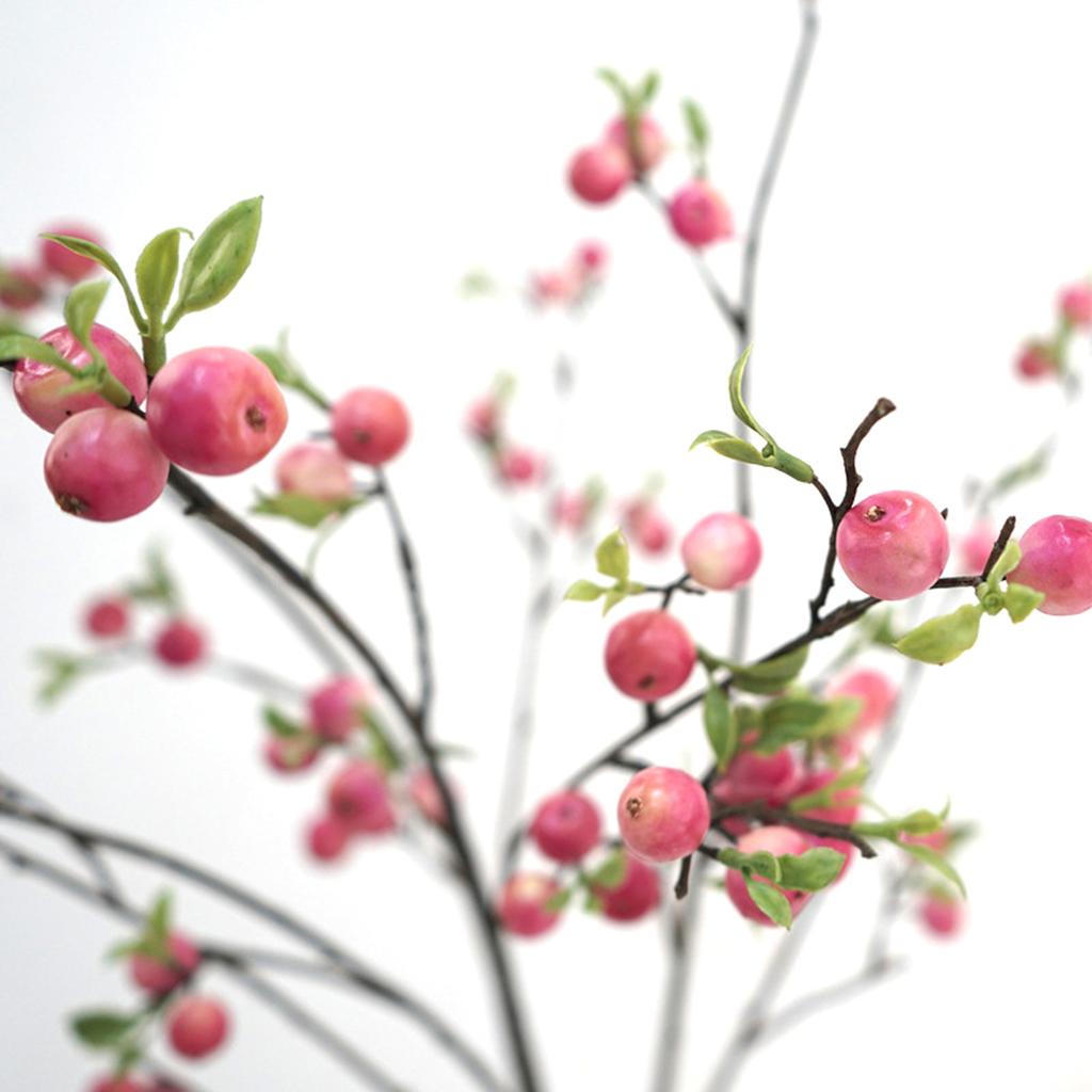 Artificial Apples Branch Realistic Tall Apples Bouquet Tree Branch with Long Stem Green Leaves Fruit Plant for Home