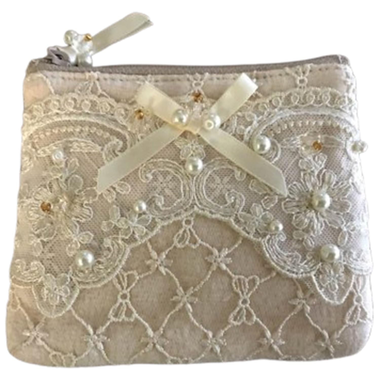 

Міні-футляр для серветок та косметичка Vivienne, 10x12см, Ніжно-рожевий, Серія Елегантний Перл , Для кишенькових серветок, Вишивка мереживом, Органайзер для дрібниць, WK1242D1