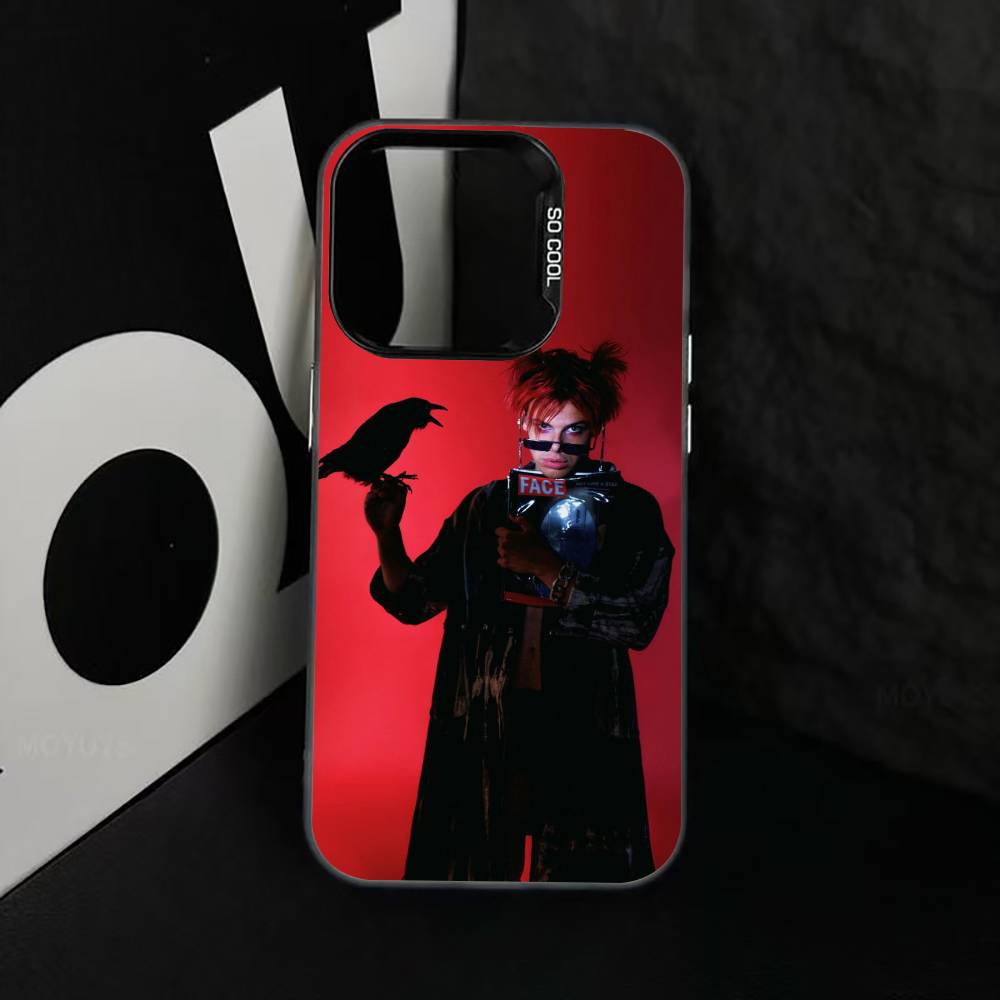 S-Singer Y-Yungblud Phone Case For iPhone 17,16,15,14,13,12,11 Plus,Pro Max,XS,Colorful Silver Phone Case Funda Cover