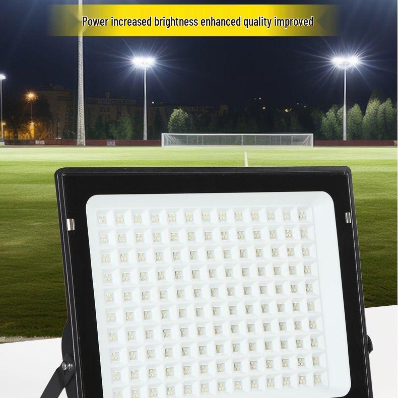 LED High-Power Outdoor Waterproof Floodlight: Super Bright Stadium Spotlight for Construction Sites