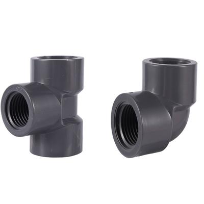 1 Stück 1/2" Innengewinde PVC Innengewinde-Verbinder PVC-Rohr Gerade Winkel T-Stück Verbinder PVC-Rohrverschraubungen Wasserrohr 3-Wege-Verbindung