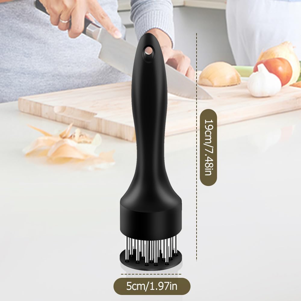 1 PC Stainless Steel Meat Tenderizer, 2025 New Stainless Steel Meat Tenderizer Needle 21 Pin Steak BBQ Kitchen Cooking Tool