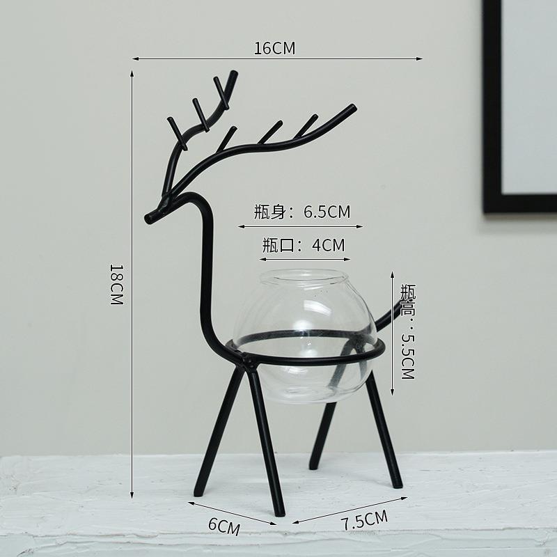 Nordic-Style Desktop Hydroponic Flower Pot Decorative Piece Office Desk & Living Room Plant Care Vase Ornament