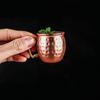 60ml Mini Nerezový Hrnek Moscow Mule Koktejlová Sklenice na Víno Tepaný Měděný Pivní Hrnek Hrnek na Kávu Hrnek na Mléko Barová Sklenice Nápojové Sklo