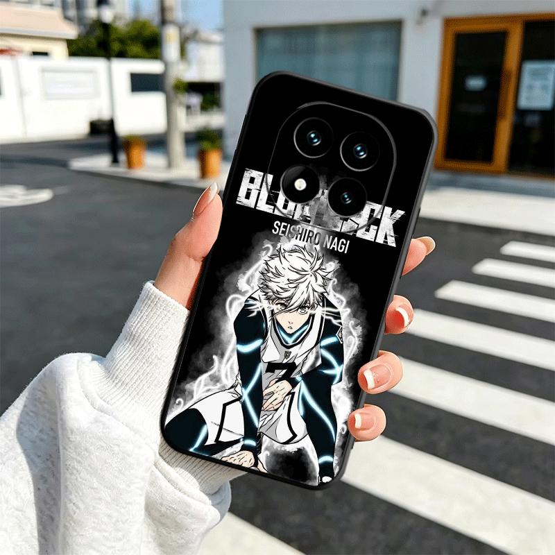 Blue L-Locks Nagi Seishiro Soft Phone Case for Xiaomi Redmi Note 12 13 14 15 Pro Plus 11 12S 11S 11T 10 4G Black Cover Back Shel