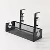 Under Table Storage Wire Organizer Storage Under Table Storage Rack No-Drill Cable Basket Metal Adjustable Cable Management Tray