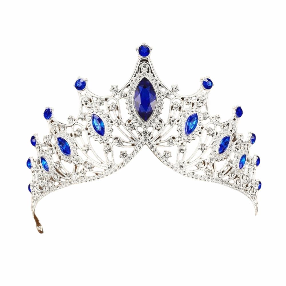 Alloy Queen Princess Crown Baroque Prom Dress Jewelry Vintage Bridal Headband  New Year