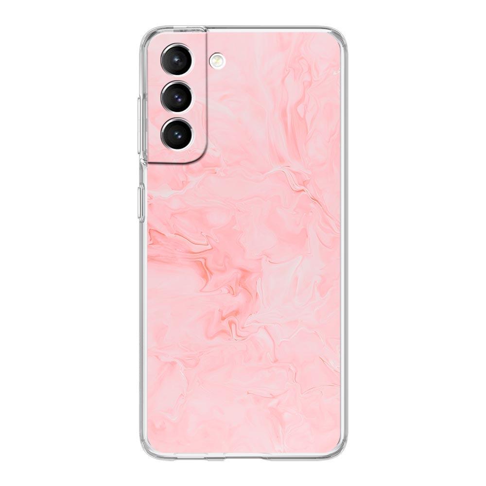 Rose Gold Pink Marble Queen Clear Phone Case For Samsung Galaxy S23 S22 5G S20 Ultra S21 FE 5G S10E S9 S8 S10 Plus Soft Cover