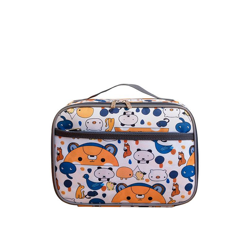 Kids Lunch Bag Insulated Large Capacity Lunch Box Bag for Kindergarten Backpack Storage Dinosaur Style
