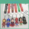 Marvel And Dc Hero Keychain Set Durable And Colorful Superheroes Keyring For Kids And Adults