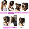 1PC Elegant Retro Mesh Bun - Hollow Hair Band for Classic Disc Hair, DIY Foam Bun Tool with Snap Button