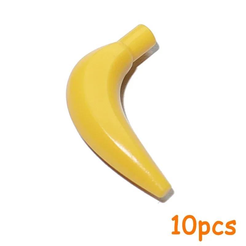 Non-Toxic Moc Food Accessories Fish Egg Bread Pizza Chocolate Fruit Carrot Hamburger Chips Chicken Bottle Bricks Building Blocks Toys