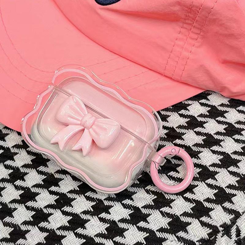 3D Bow Wireless Earphone Cover, Cute Earphone Cover