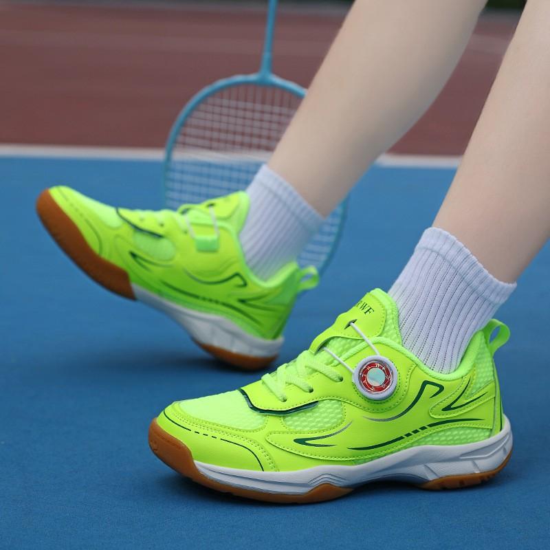 Kids Badminton Shoes Boys Girls Lightweight Cushioned Sports Sneakers Tennis Table Training