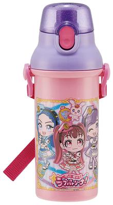 Skater Plastic Water Silver Ion Police Warrior Love Patrina Children's Bottle, 480ml, Ag+ Antibacterial, Design, PSB5SANAG-A
