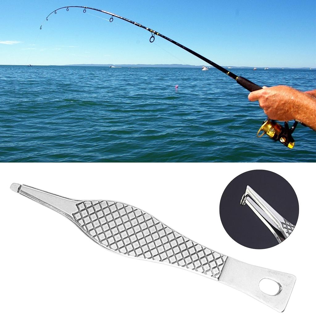 Fishing Line Opening Tweezers Cutter Pliers Lure Ring Split Loop Opener Multifunctional Tackle Tool Fishing Line Pliers
