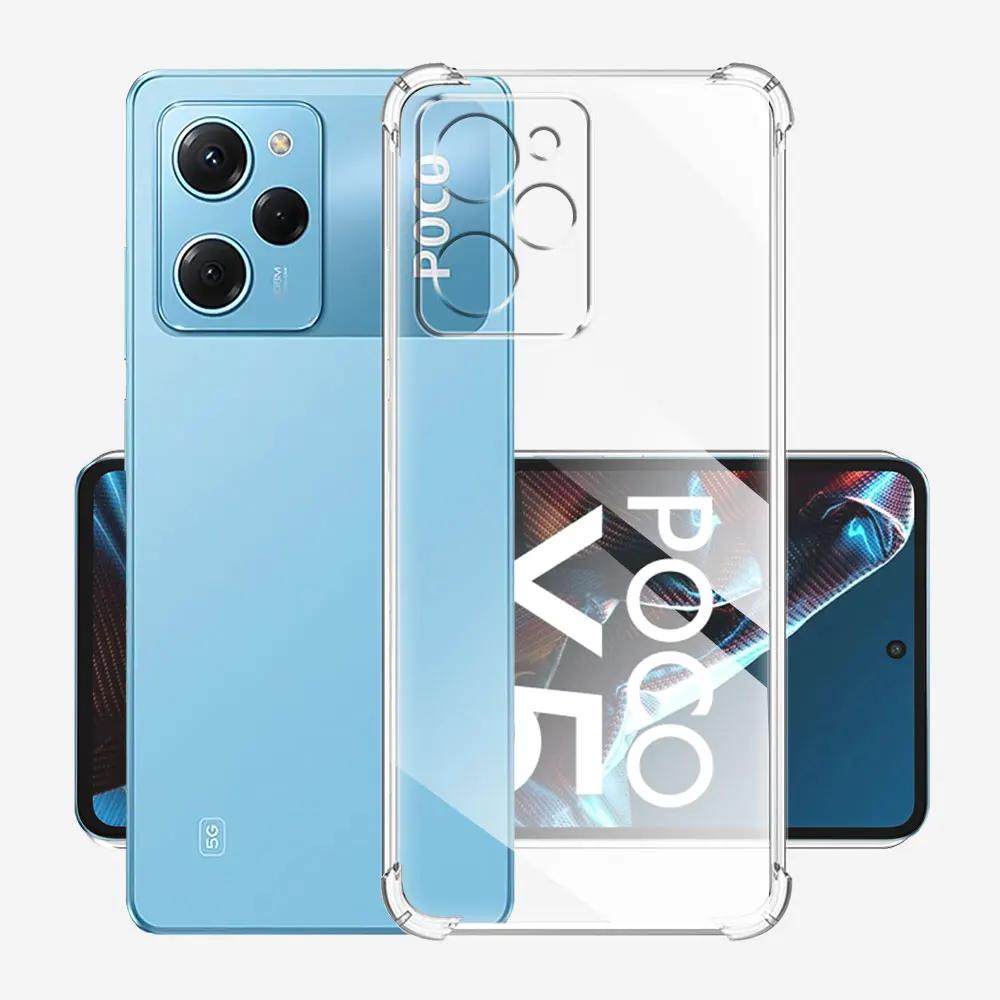 For Xiaomi Poco X5 Pro Case Silicone Soft Shockproof Transparent Cover For Poco X5 Clear Phone Case For Poco X5 Pro Funda Coque