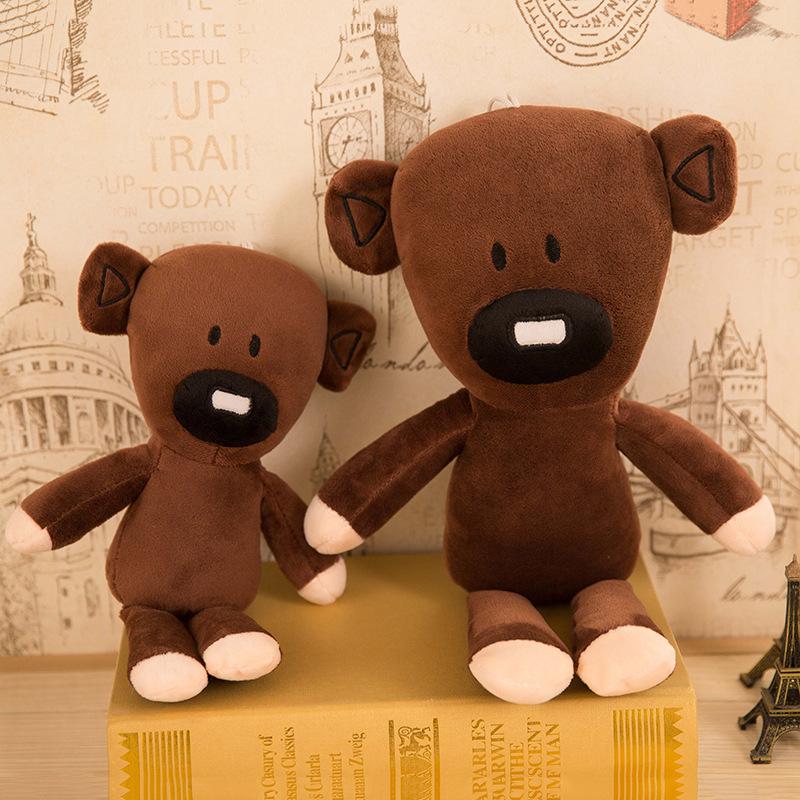 Divertente Mr Bean Animale Carino Bambola di Peluche Cuscino Decorazione Morbido Regali per Bambini Orsacchiotto Giocattolo di Peluche Figura di Cartone Animato Comico